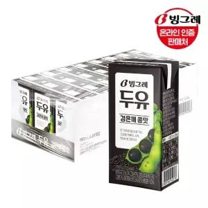 빙그레 두유 검은깨 콩맛 190ml 24팩