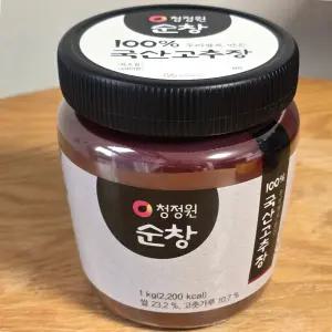 청정원 순창 우리쌀로 만든 100% 국산 고추장 1kg
