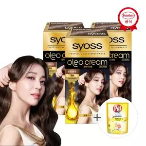 새치염색약 올레오 x3개 1B 크리스탈 베이지_300g 증정