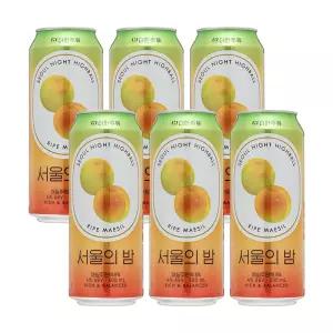 더한 서울의밤 매실하이볼 4도 500mlx6 매실주원액 무료배송