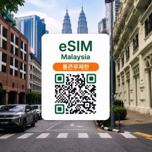 [매일 10GB 고속 + 5Mbps 무제한 / 30일] [통큰무제한] 말레이시아 이심 eSIM 데이터 매일 10GB 초고속 +