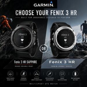 가민 피닉스 3 HR/피닉스 HR 사파이어 아웃도어 GPS 시계 손목 심박수 측정 피트니스 트래커 다국어 지원 9