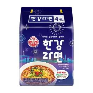 신상 오뚜기 한강라면 110g*4입