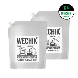 위칙 9중효소 EM Plus 세탁세제 리필 1.2L 2개