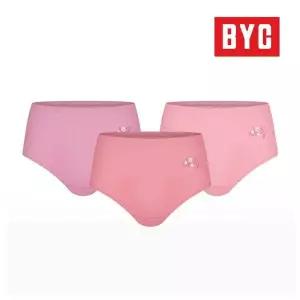 BYC 여성 순면 맥시 삼각팬티 넓은 할머니 속옷 WCP5469