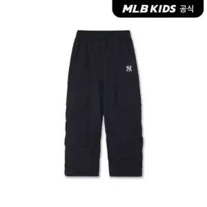 [MLB키즈 공식]26FW 스트릿 걸즈 와이드 융기모 우븐팬츠 NY (Black) 7FWPB3566-50BKS