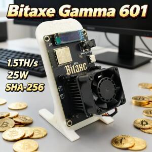 2026년 신형 1.5th/s Bitaxe Gamma 601 암호화폐 채굴기 25W 오픈 소스 비트코인 솔로 24시간 러닝