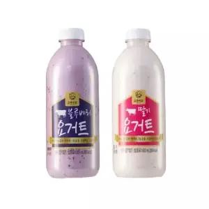 강훈목장 수제 요거트 1000ml 블루베리 1개 + 1000ml 딸기 1개/J