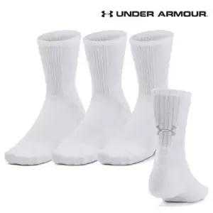 유니 UA 3-Maker 3팩 양말 미드 크루 삭스 1373084-100