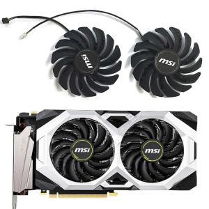 그래픽카드써멀 MSI Geforce RTX 2060 2070 2080 Super Ventus XS OC 그래픽 카드 팬용 2pcs 87mm PLD09210S12HH 4Pin RTX2080 쿨러