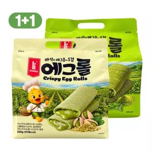 카만 크리스피 에그롤 피스타치오맛 말차맛 (총200g x 2번들 세트)