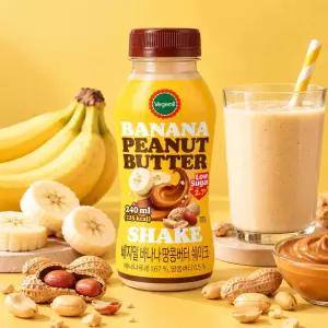 베지밀 바나나 땅콩버터 쉐이크 240ml 12입
