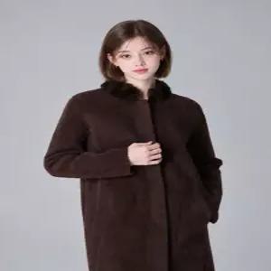 [국내매장 정품] [홈쇼핑방송 르오트(LeOT)] 천연밍크퍼 더블페이스 니트코트 사이즈 5588까지 685644