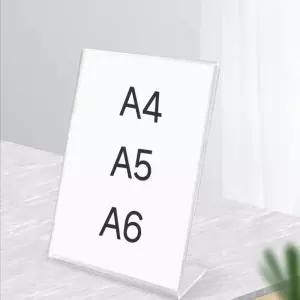 DSGS POP 안내판 메뉴판 아크릴 거치대 꽂이 A4 A5 A6