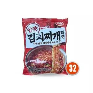 하림 양푼김치찌개 라면 112g x32개