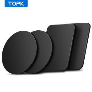 자기 자동차 전화 홀더 용 TOPK 금속 플레이트, 크래들 및 3M Adhesi 4 팩 범용 교체 마운트