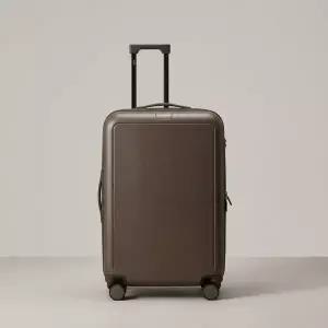 DAKS MEN'S ACCESSORIES 그레이쉬카키 단색 폴리카보네이트 하드캐리어_DBBA6E510K5