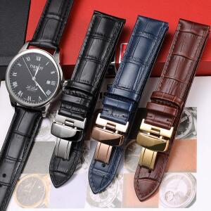 호환 티쏘 1853 T41 튜더 카시오 미도 IWC 비즈니스 호환 가죽 시계줄 19mm 남성용 스트랩