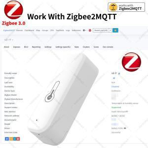 Zigbee 3.0 온도 및 습도 센서 허브는 홈 어시스턴트 Yandex Alexa ZHA 함께 작동해야 합니다.