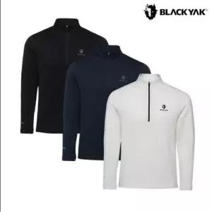 BLACKYAK 남성 폴라텍 파워드라이 기모 집업 긴팔티 기능성 등산복 1BYZTWU005 LE1