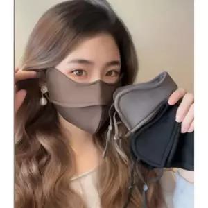겨울 기모 마스크 1P 5D 자외선차단스타일 김서림감소 보온 얼굴 목 야외 방한