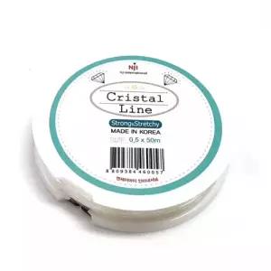 All 팔찌줄 0.5mm 투명 우레탄줄 50m, 한롤