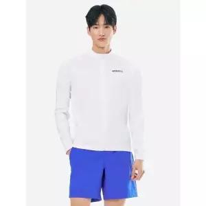 맨 에센셜 릴렉스핏 집업 래쉬가드 화이트 (B5SMWZR101WHT)