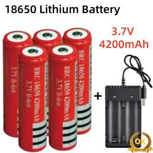 범용 BRC18650 3.7V 4200mAh/6800mAh 충전식 리튬 이온 배터리+USB RC 장난감 리모컨용