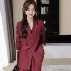 루스리더 여성 가을 직장인 오피스룩 정장 상하 2종세트 E1079