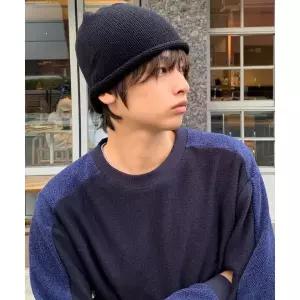 LEIRE 에센셜 롤업 니트 비니 블랙