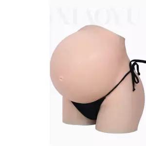 가짜 실리콘 임산부배 체험 독수리 연극 여아 발모형 제복 코스프레 모형 복대 만삭