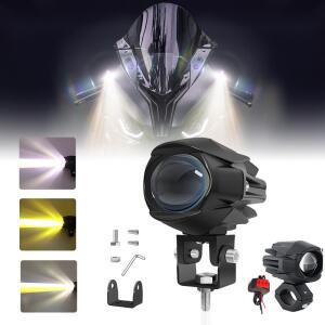 [호환품]12V 24V LED 자동차 바이크 오토바이 스포트라이트 200W 헤드라이트 안개등 액세서리 오프로드 ADV
