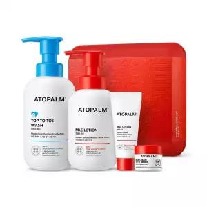 [선물기획] 아토팜 에센셜 세트(로션200ml+워시300ml)+(로션20ml+크림8ml)