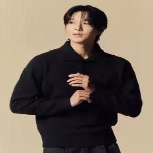 탑텐 TOPTEN 남성 커스터드 얀 하이넥 버튼 스웨터 MSF4ET1 01