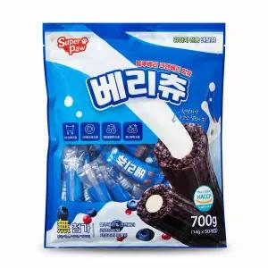 슈퍼포우 베리츄 강아지 덴탈껌 14g x 50개 코스트코 애견 간식 대용량 양치 치석제거 개껌 덴탈츄