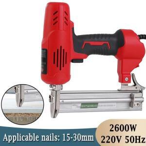 2600W 전기 네일건 DIY 가구 목재 프레임 스테이플러 전동 공구 못 목공 건축 도구
