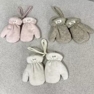 베이비 남아 여아 공용 아기 유아 겨울 벙어리장갑 벨로아 장갑