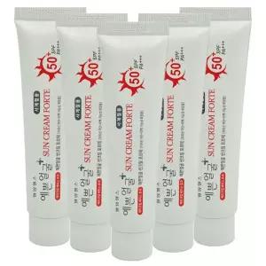 예쁜얼굴 포르테 25g 웰빙헬스 5개 썬크림