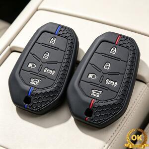 쌍용 KGM 렉스턴 토레스 Y400 G4 2021 5버튼용 실리콘 자동차 키 케이스 커버