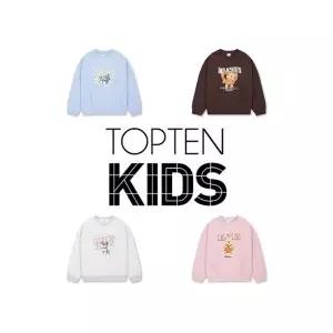 [롯데백화점]탑텐키즈 MKG3TR2301 여아) 더블니트 그래픽 스웨트셔츠