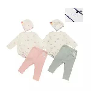 [갤러리아] 노어바디슈트+모자+바지3종세트(AB2671BU06) 출산,백일축하아기옷