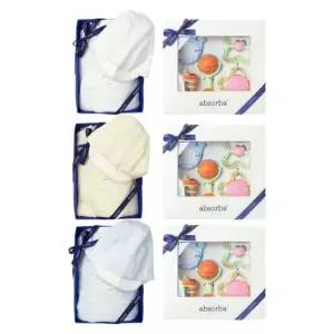 [갤러리아] (압소바출산,백일,귀여운아기옷)라우우주복(모자)+5종딸랑이(AB2671NU16SET)
