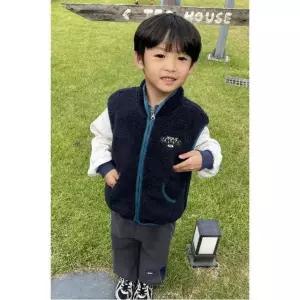[갤러리아] 베네통키즈 포근 플리스 베스트 QAVT02661_네이비