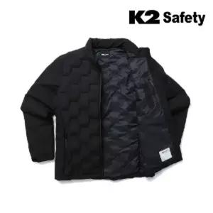 K2 세이프티 21JK-F102 슬림패딩자켓 블랙점퍼 등산 작업복 안전복 단체복 동계근무복 잠바