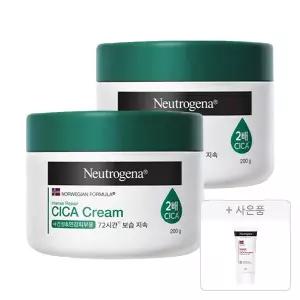 뉴트로지나 인텐스 리페어 시카 크림 200ml, 2개+증정(인텐스 리페어 시카 에멀젼 88ml, 1개)