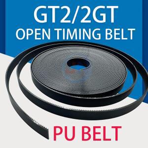 GT2 오픈 타이밍 벨트 폭 5mm 10mm PU 스틸 코어 폴리우레탄 3D 프린터