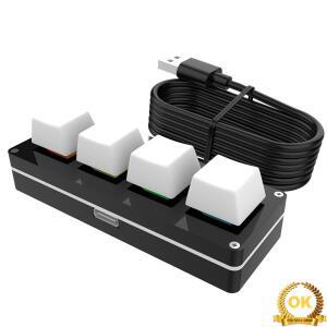 3키 1노브/4키 프로그래밍 매크로 키보드 핫스왑 유선 USB 포토샵 게이밍 미니 기계식 BT