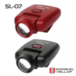 우신벨로프 SL-07 5핀충전식 색상랜덤발송 줌 썬라 이트 썬캡 용품 작업등 인트 손전등 자전거