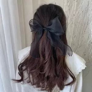샤랄라 쉬폰 리본 헤어 공주풍 포인트 예쁜 머리끈