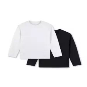 [국내정품] 탑텐 공용) 코튼 긴팔티 (2PACK)_MSE5TS3003 MSE5TS3003